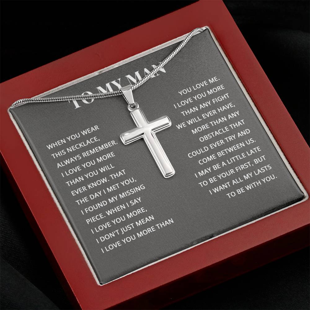 TO MY MAN ALL MY LASTS CROSS NEW STANDARD