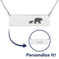 Personalized Mama Bear + 1 Bear Cub - Necklace