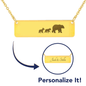 Personalized Mama Bear + 2 Bear Cubs - Necklace