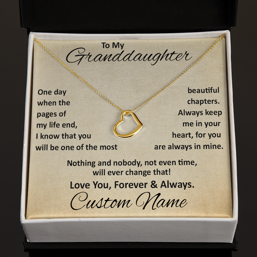 Granddaughter - Beautiful Chapters - Personalized (Make It Yours)