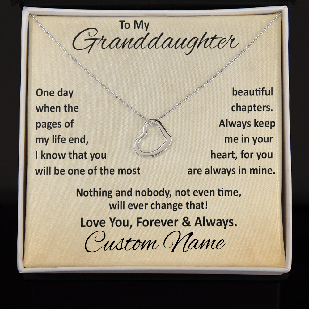 Granddaughter - Beautiful Chapters - Personalized (Make It Yours)