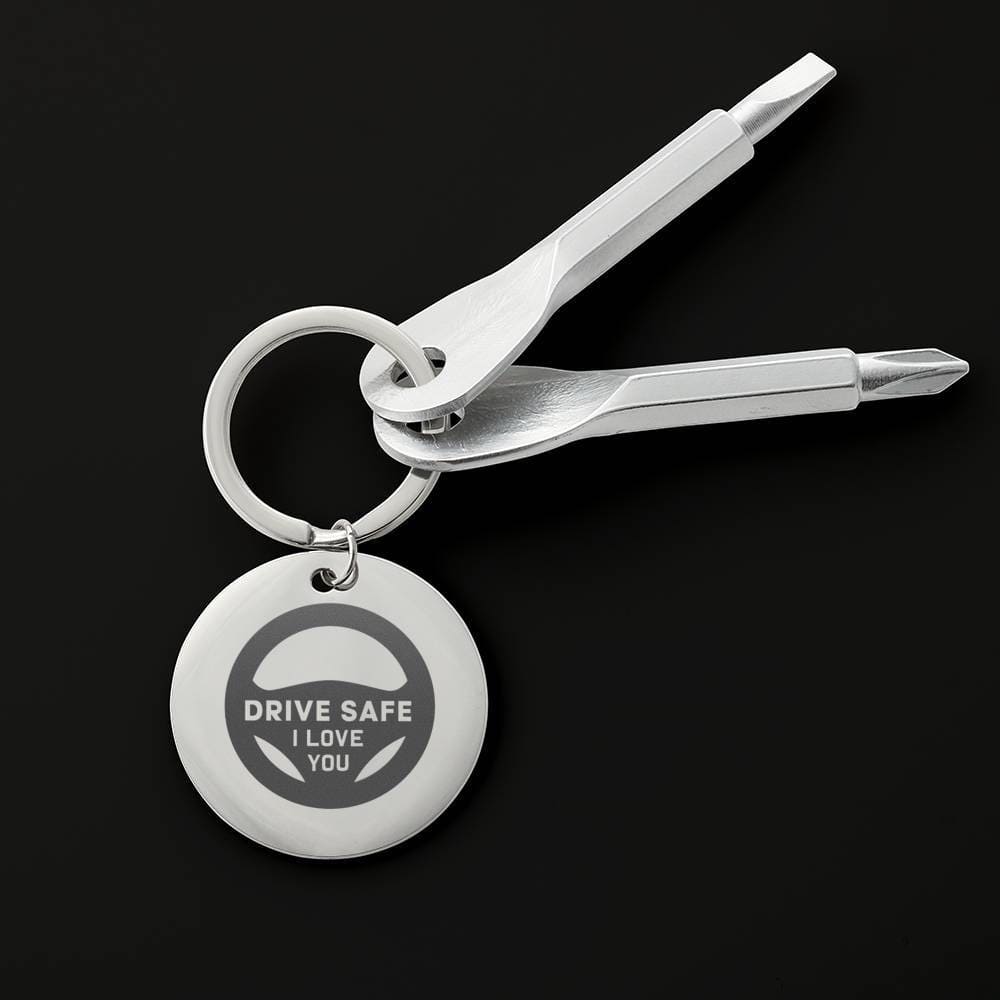 Drive Safe - Screwdriver Keychain