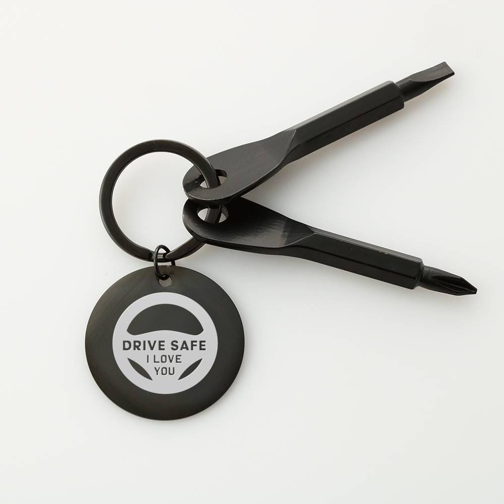 Drive Safe - Screwdriver Keychain