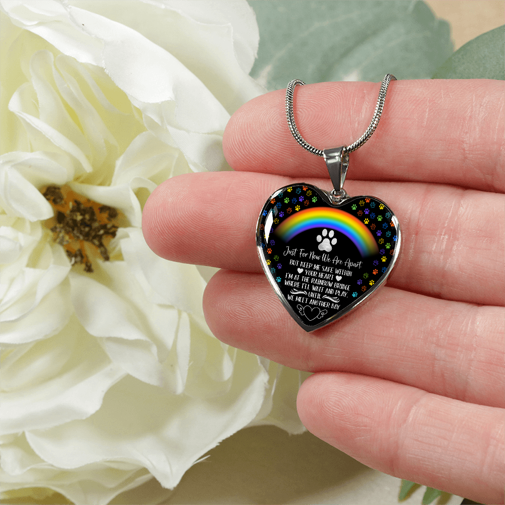 PET REMEMBRANCE GRAPHIC HEART NECKLACE GIFT SET