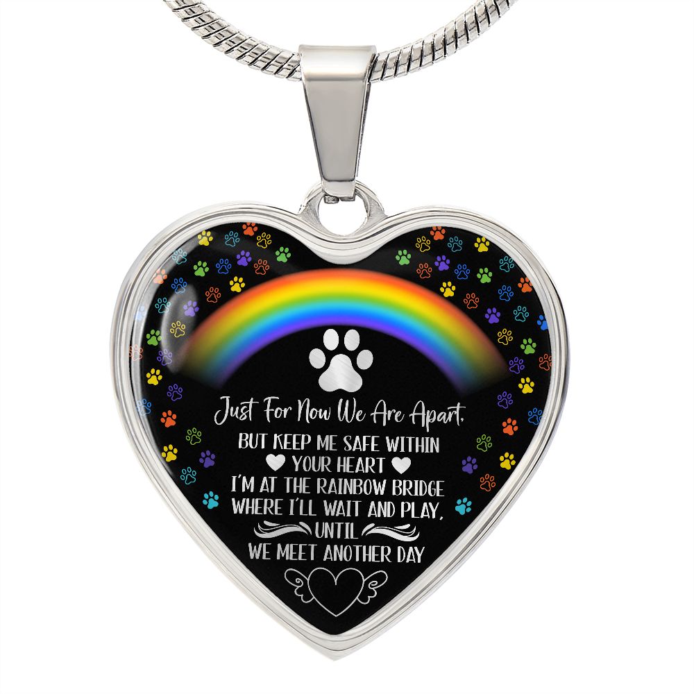 PET REMEMBRANCE GRAPHIC HEART NECKLACE GIFT SET