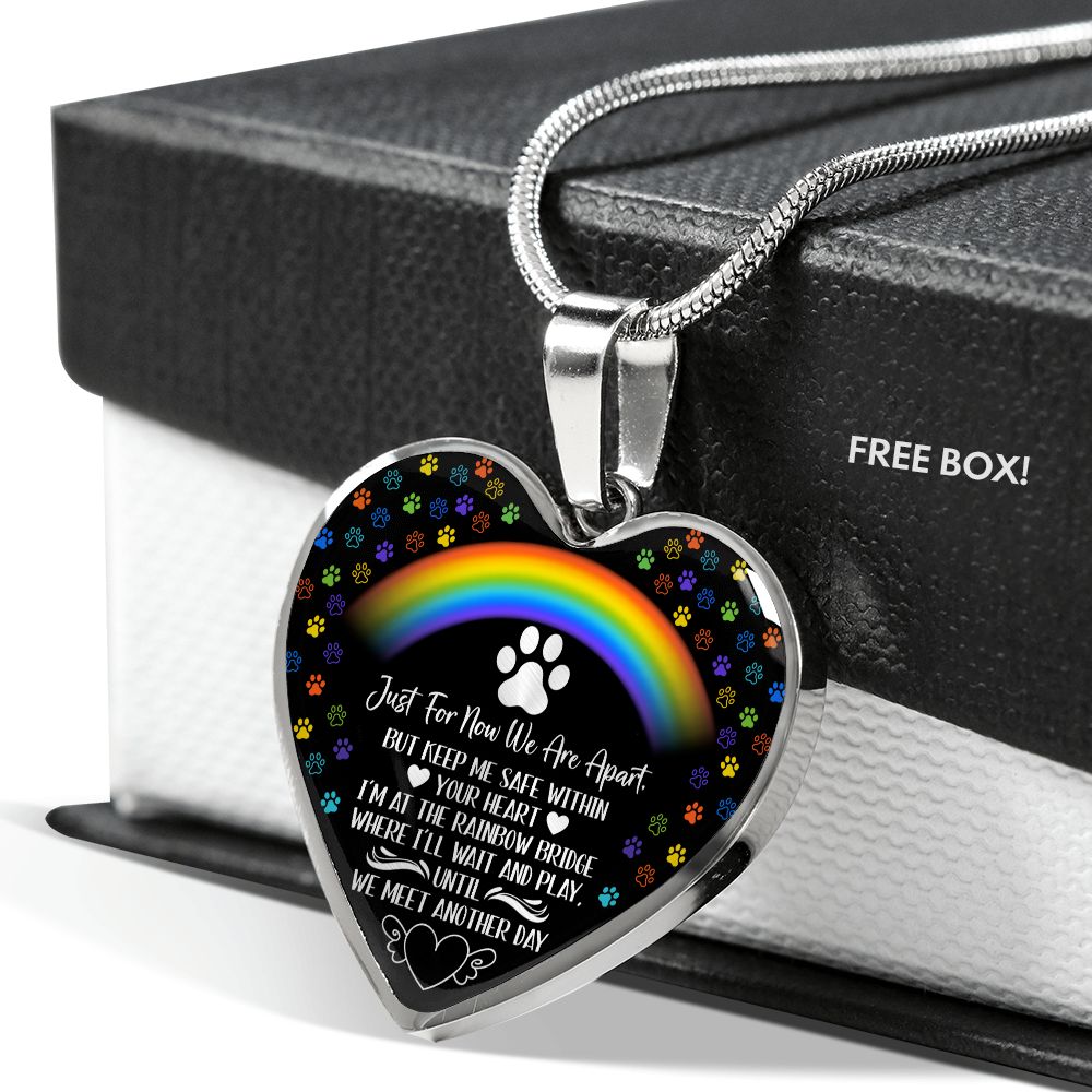 PET REMEMBRANCE GRAPHIC HEART NECKLACE GIFT SET