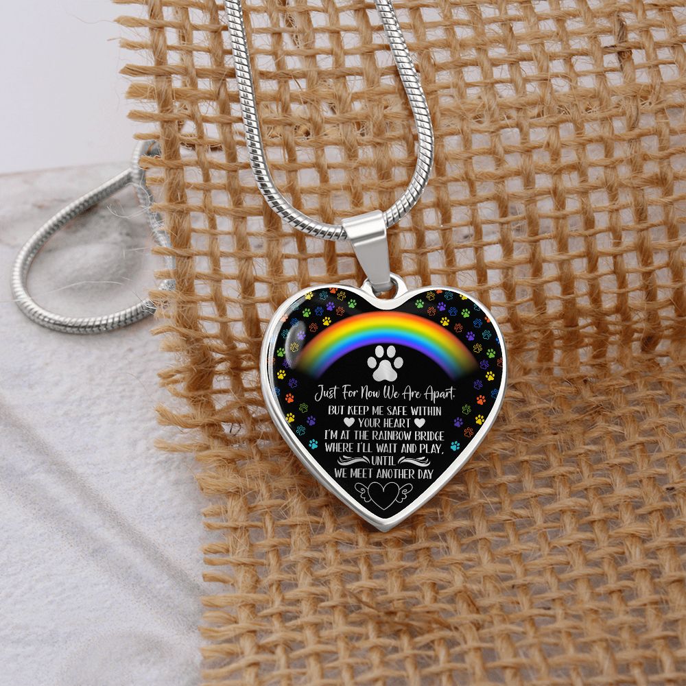 PET REMEMBRANCE GRAPHIC HEART NECKLACE GIFT SET