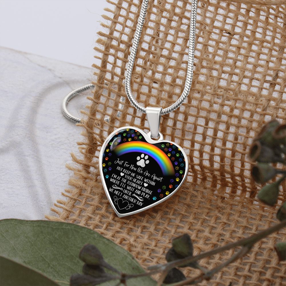 PET REMEMBRANCE GRAPHIC HEART NECKLACE GIFT SET