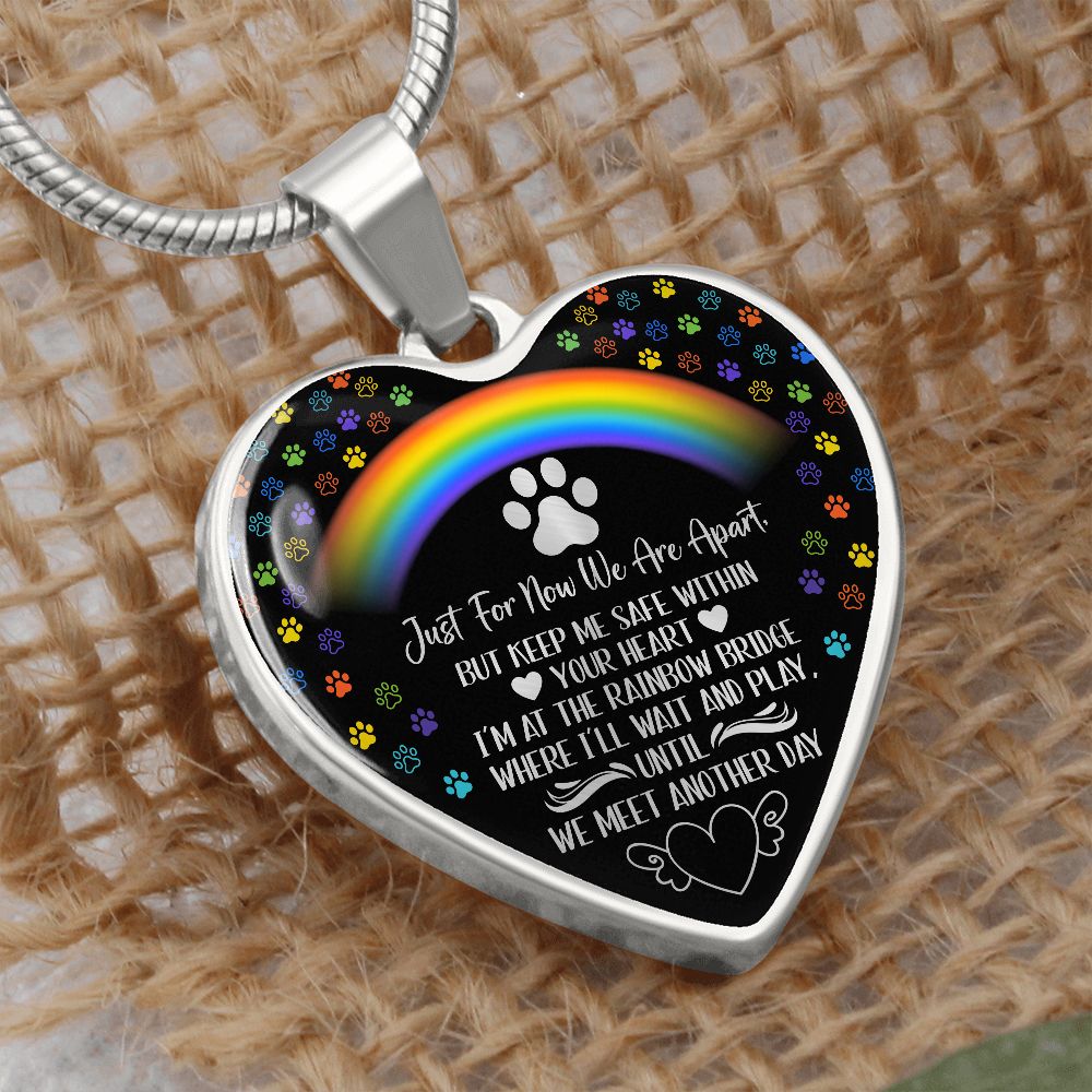 PET REMEMBRANCE GRAPHIC HEART NECKLACE GIFT SET