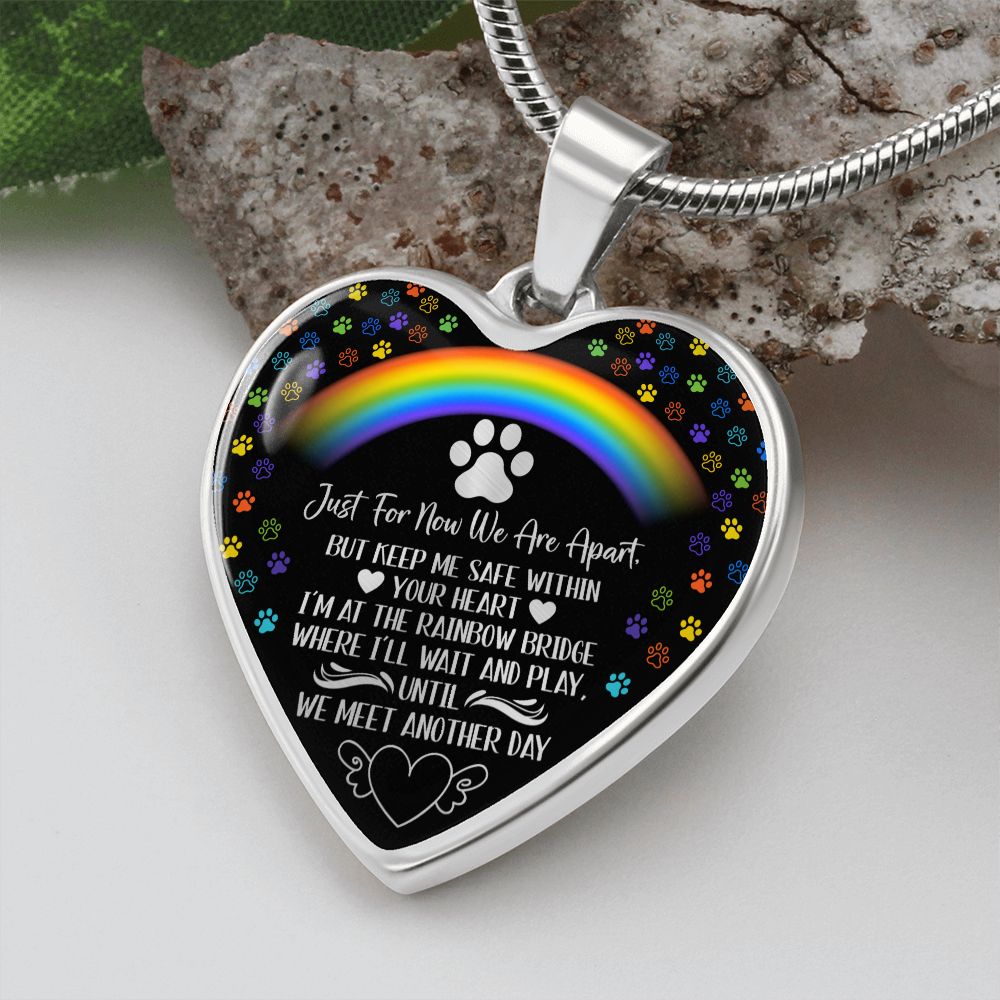 PET REMEMBRANCE GRAPHIC HEART NECKLACE GIFT SET