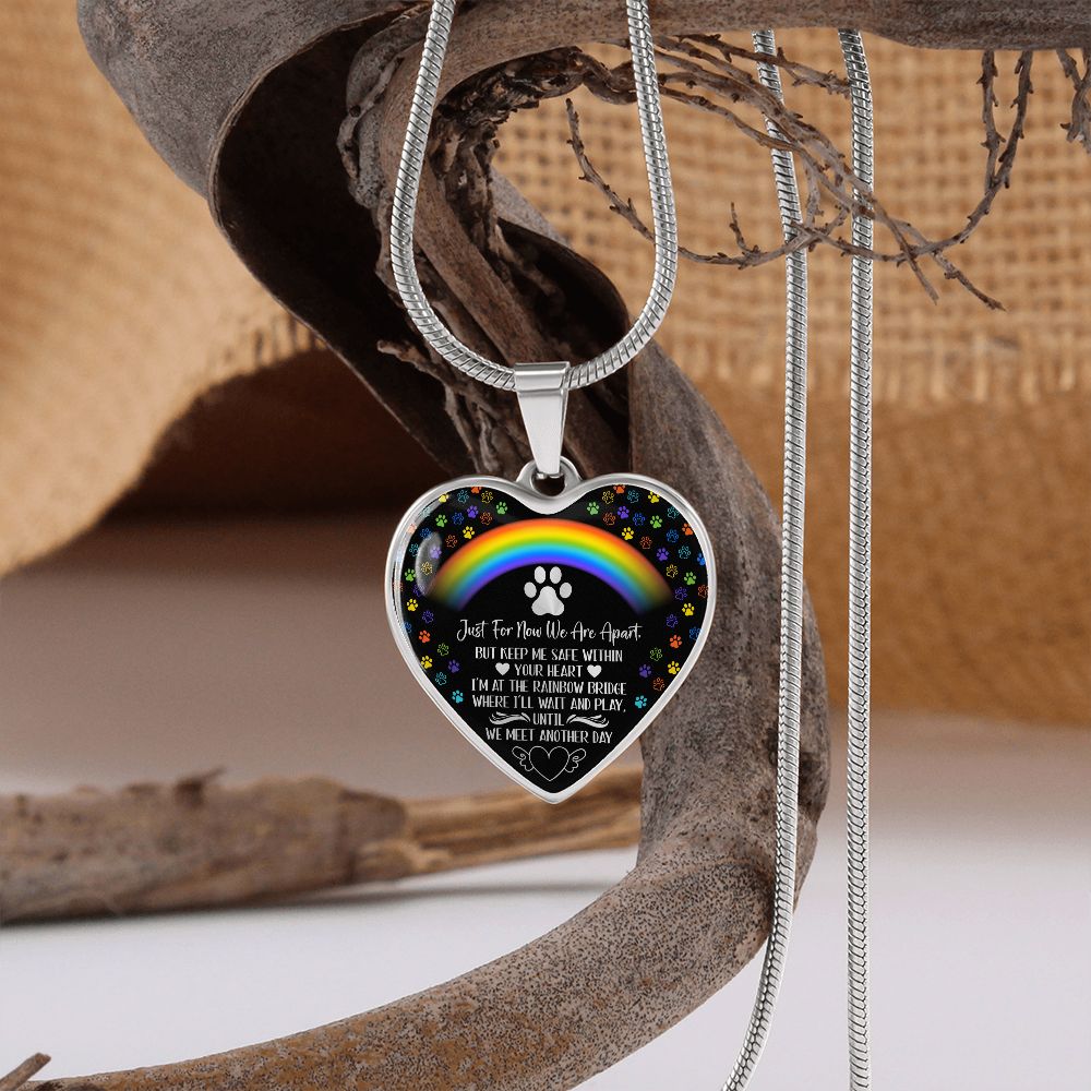 PET REMEMBRANCE GRAPHIC HEART NECKLACE GIFT SET