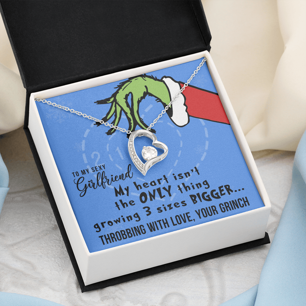 My Heart Isn't the ONLY Thing Growing, Heart Pendant Necklace, To My Girlfriend