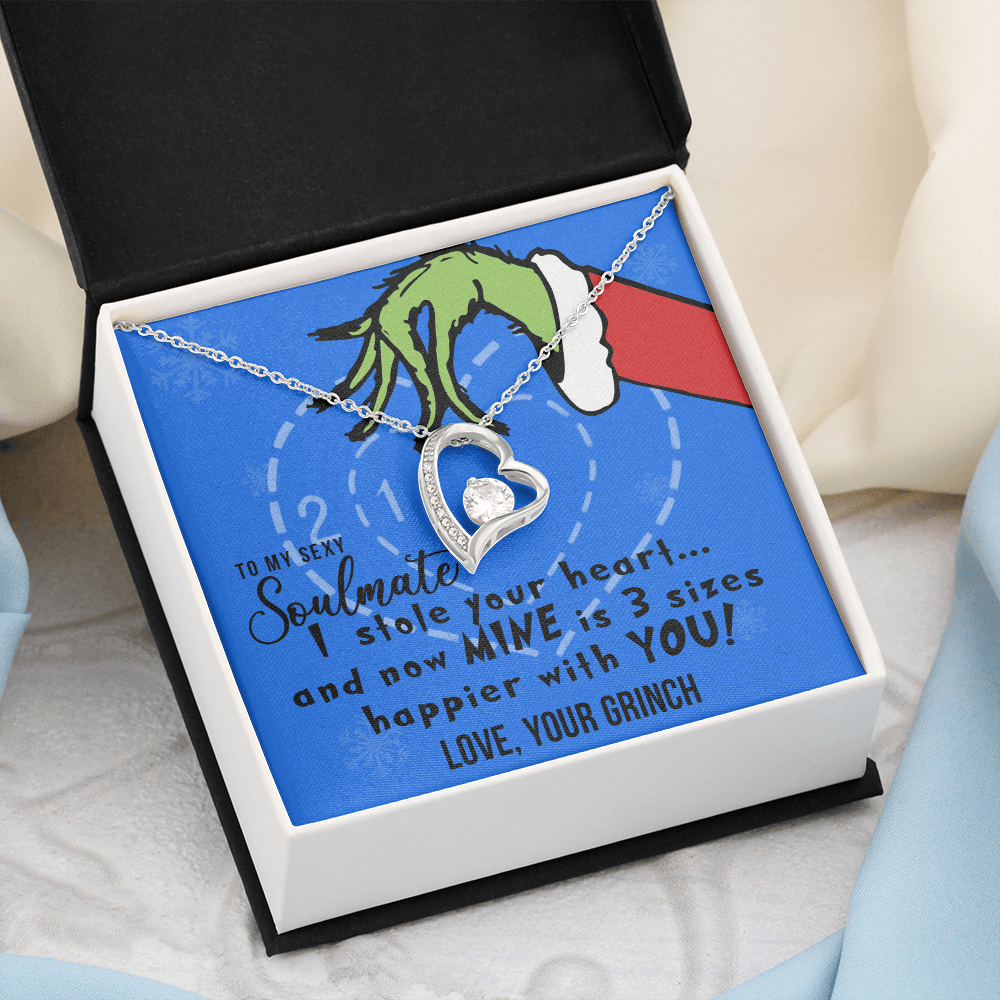 To My Sexy Soulmate, I Stole Your Heart, Heart Pendant Necklace