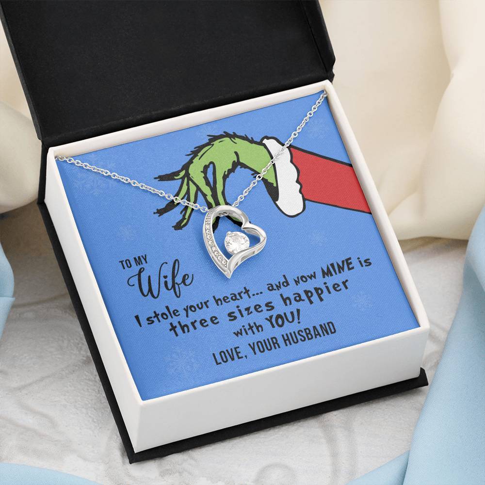 I Stole Your Heart, Heart Pendant Necklace, To My Wife