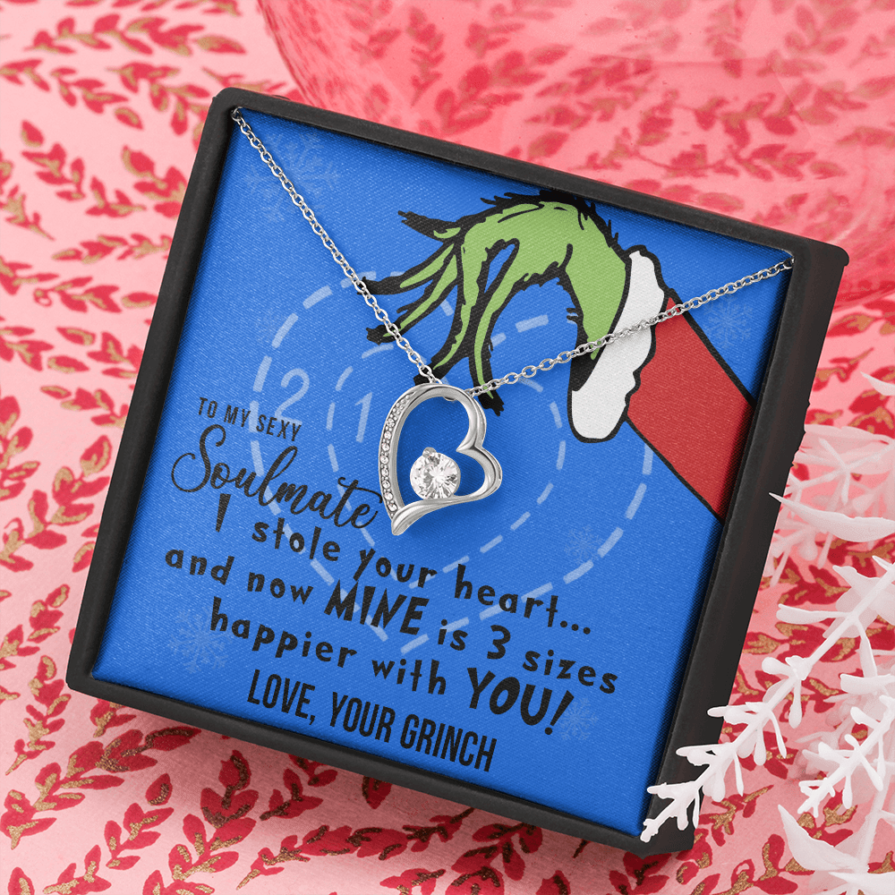 To My Sexy Soulmate, I Stole Your Heart, Heart Pendant Necklace