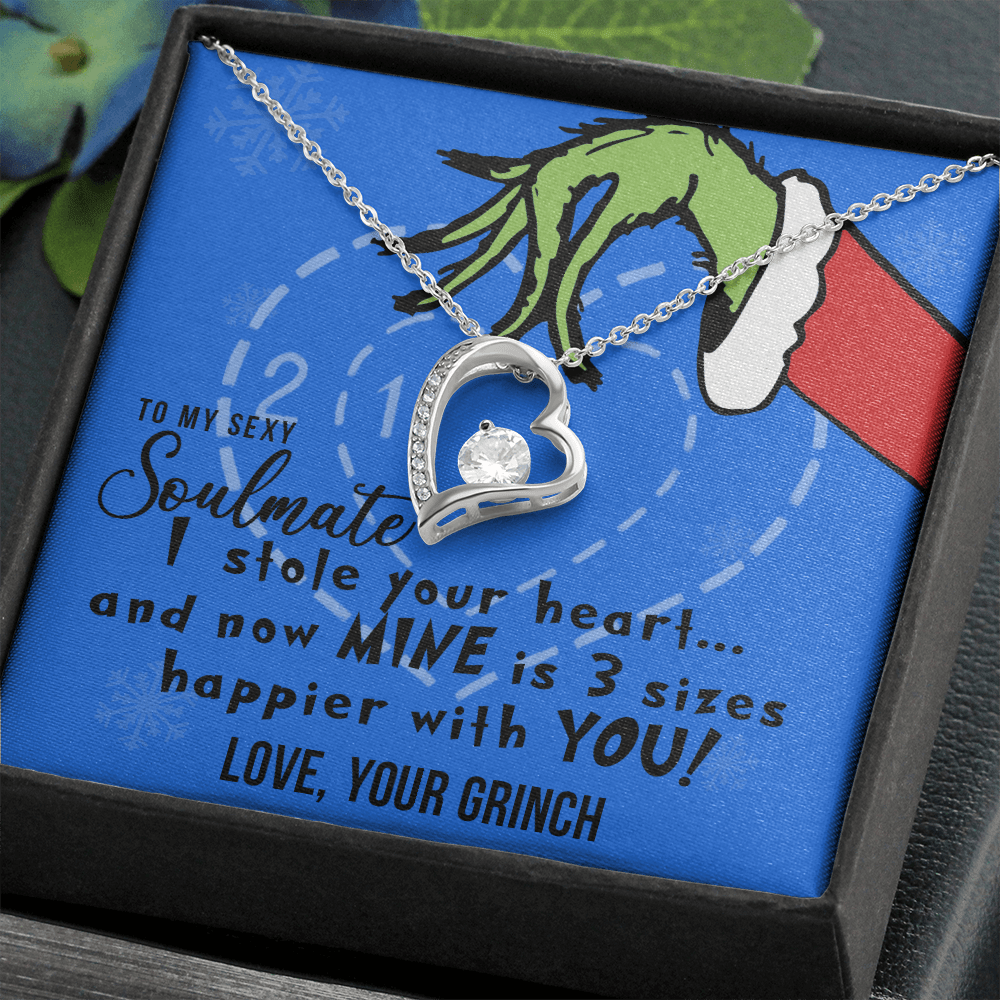 To My Sexy Soulmate, I Stole Your Heart, Heart Pendant Necklace