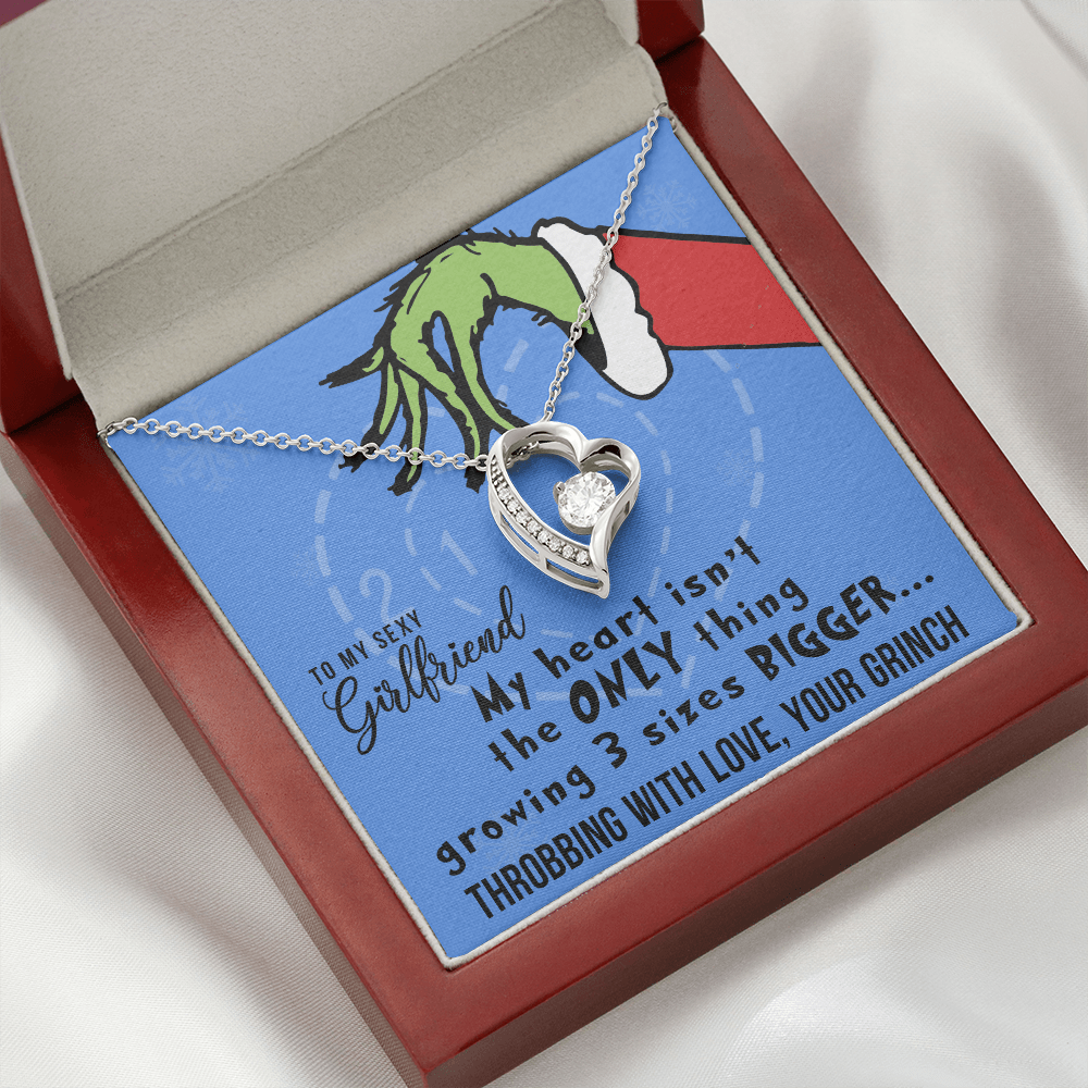My Heart Isn't the ONLY Thing Growing, Heart Pendant Necklace, To My Girlfriend