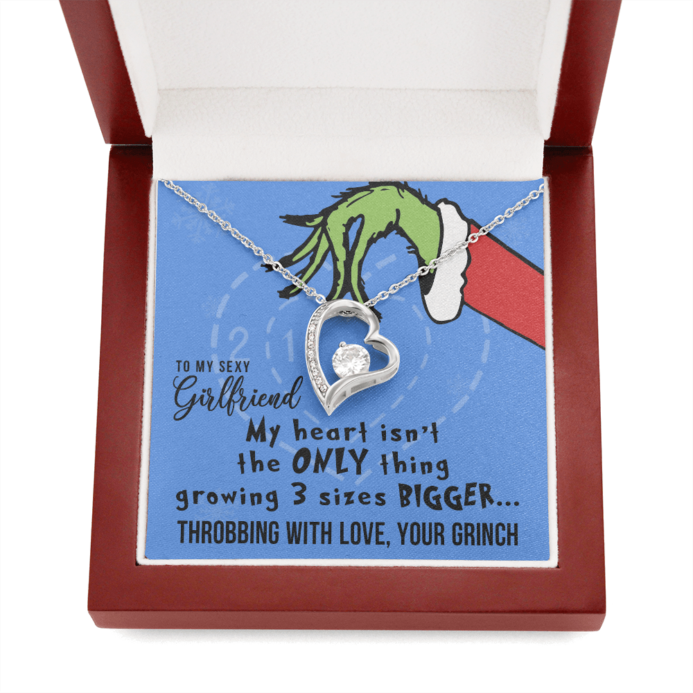 My Heart Isn't the ONLY Thing Growing, Heart Pendant Necklace, To My Girlfriend