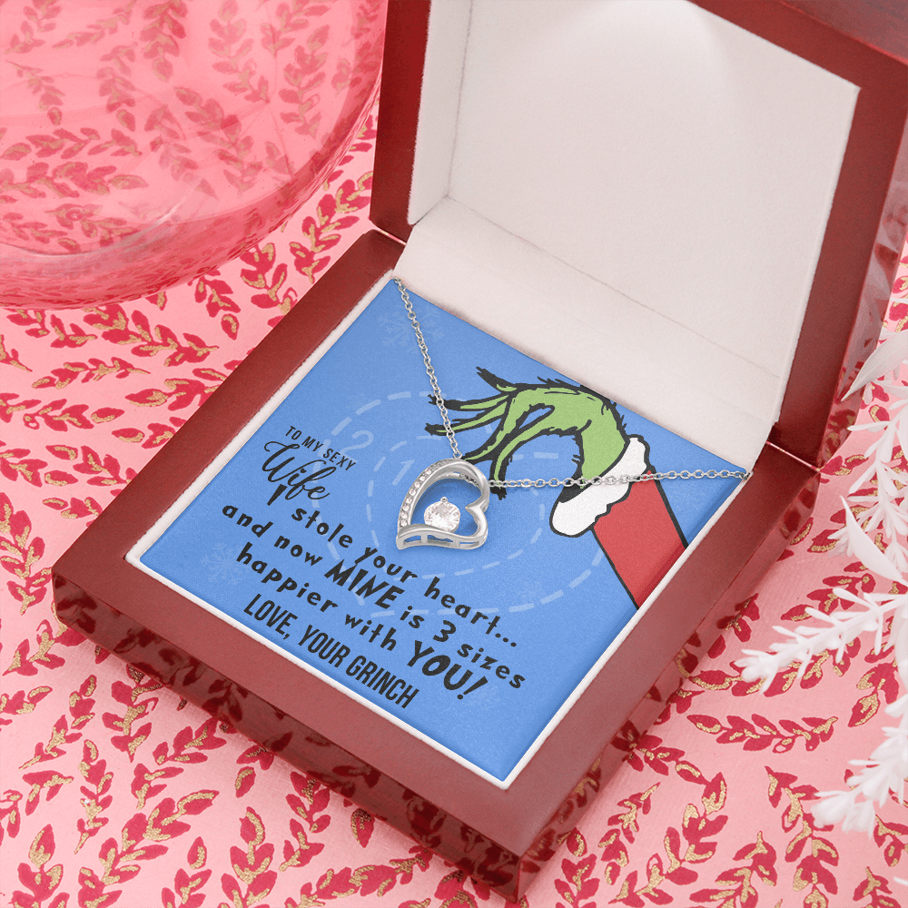 To My Sexy Wife, I Stole Your Heart, Heart Pendant Necklace