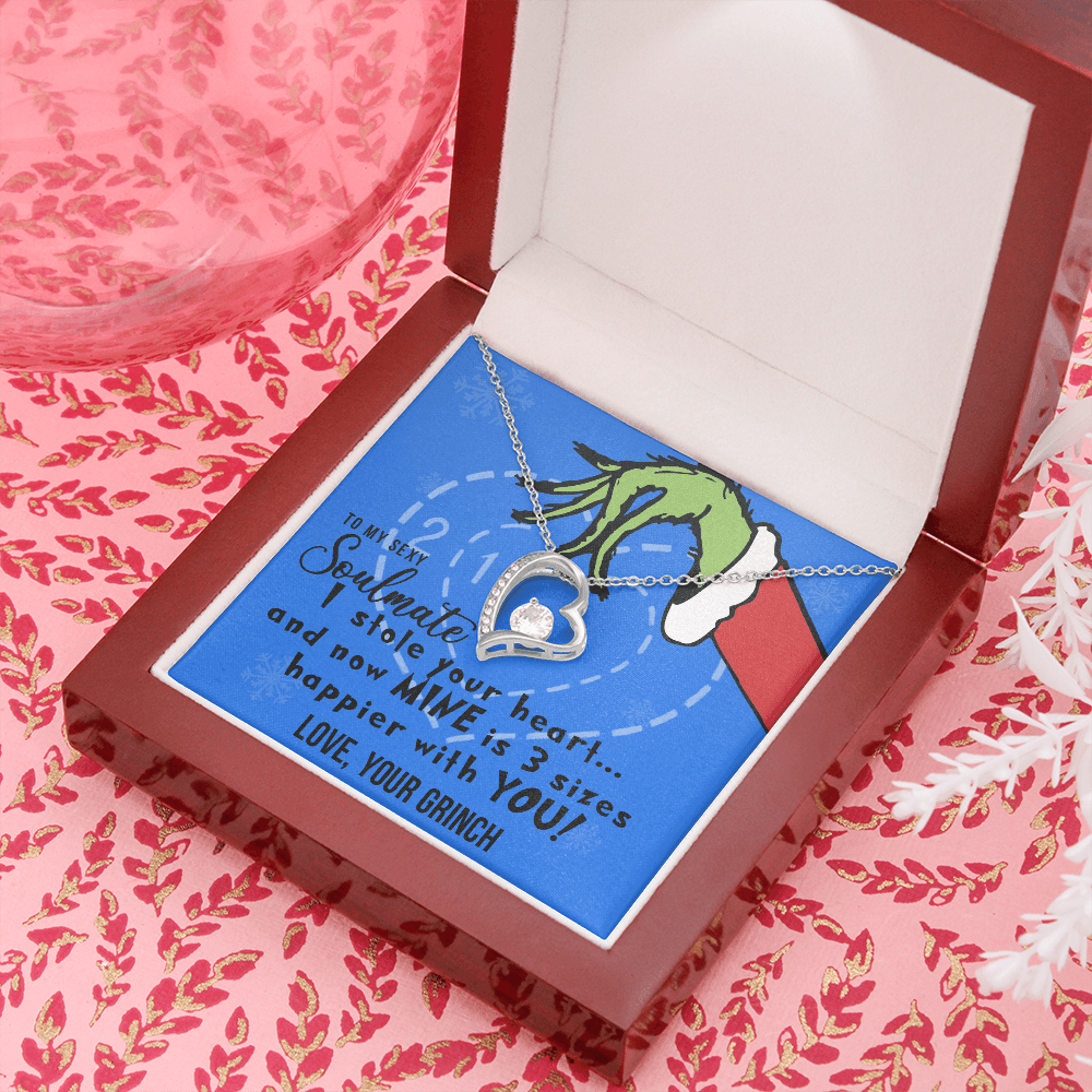To My Sexy Soulmate, I Stole Your Heart, Heart Pendant Necklace