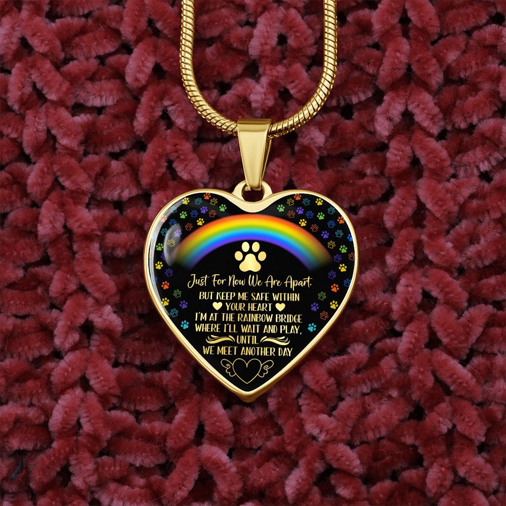 PET REMEMBRANCE GRAPHIC HEART NECKLACE GIFT SET