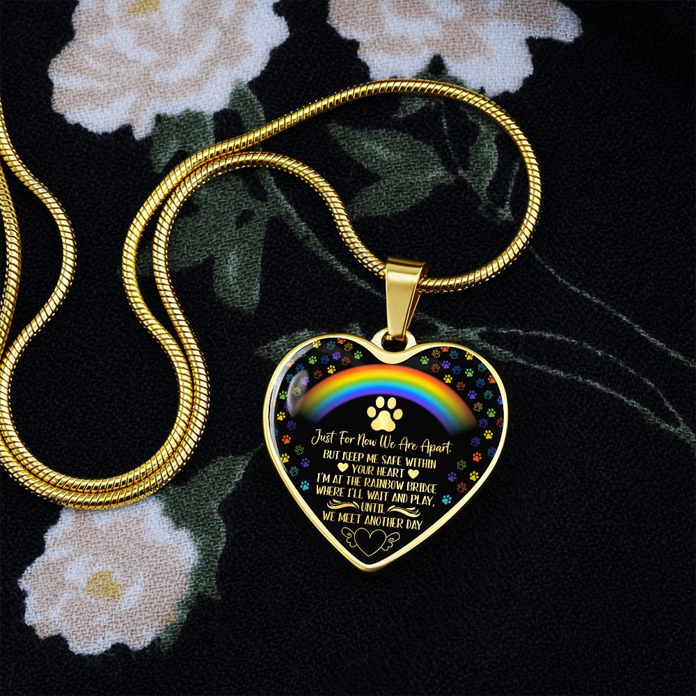 PET REMEMBRANCE GRAPHIC HEART NECKLACE GIFT SET