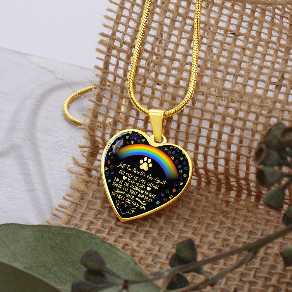 PET REMEMBRANCE GRAPHIC HEART NECKLACE GIFT SET