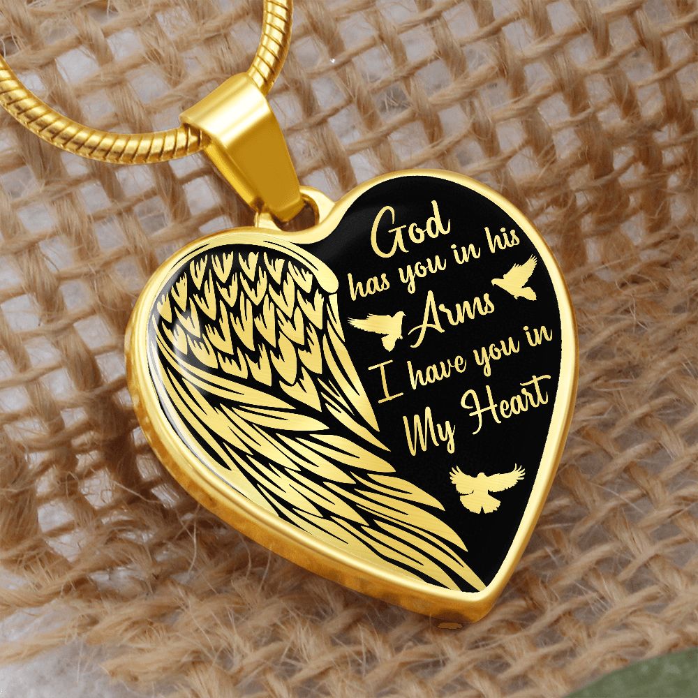 REMEMBRANCE ARMS HEART NECKLACE GIFT SET