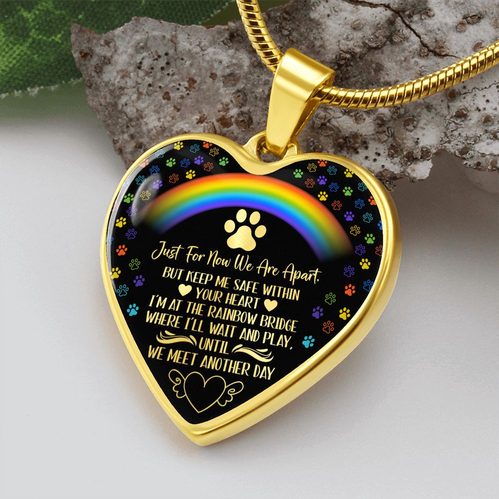 PET REMEMBRANCE GRAPHIC HEART NECKLACE GIFT SET