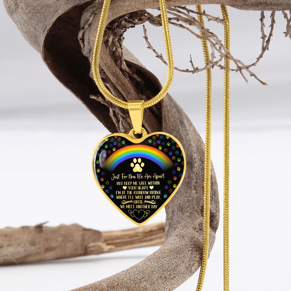 PET REMEMBRANCE GRAPHIC HEART NECKLACE GIFT SET