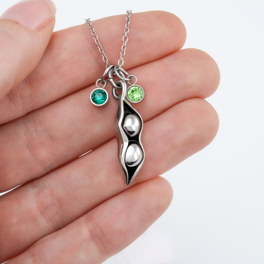 TO MY MOM PEA TO YOUR POD NECKLACE