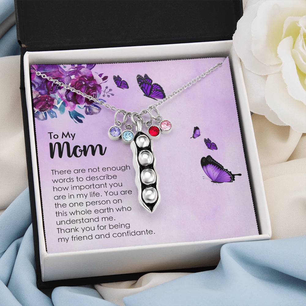To My Mom - My Friend and Confidante - Necklace