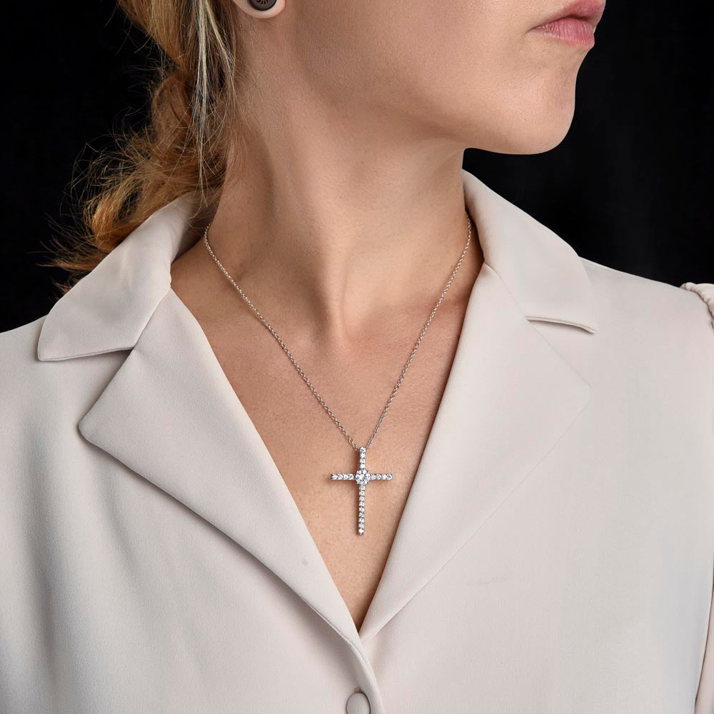 CZ CROSS NECKLACE GIFT SET