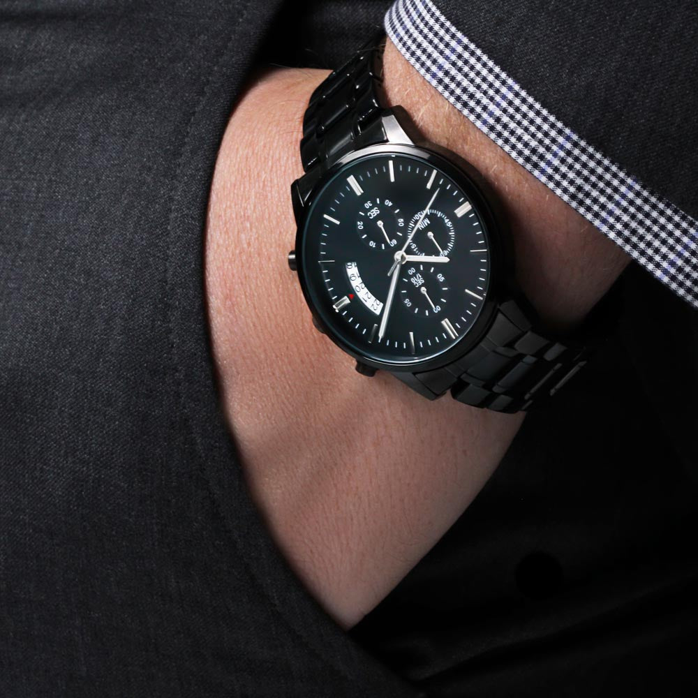 TO MY SON GOOD TIMES & BAD CHRONOGRAPH WATCH GIFT SET
