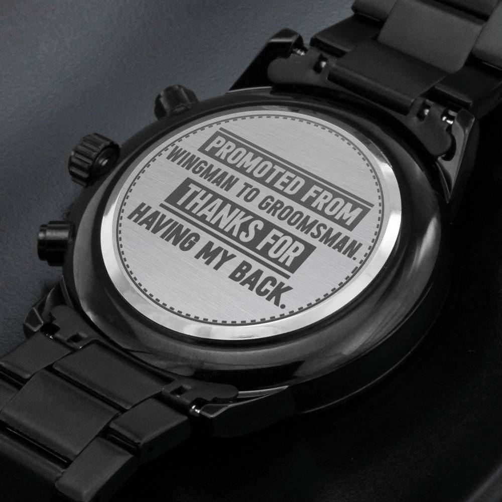 Groomsman, Promoted From Wingman to Groomsman, Men's Watch