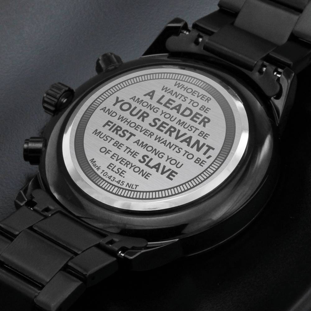 Men's Watch, Whoever Wants to Be a Leader, Mark 10:43-45