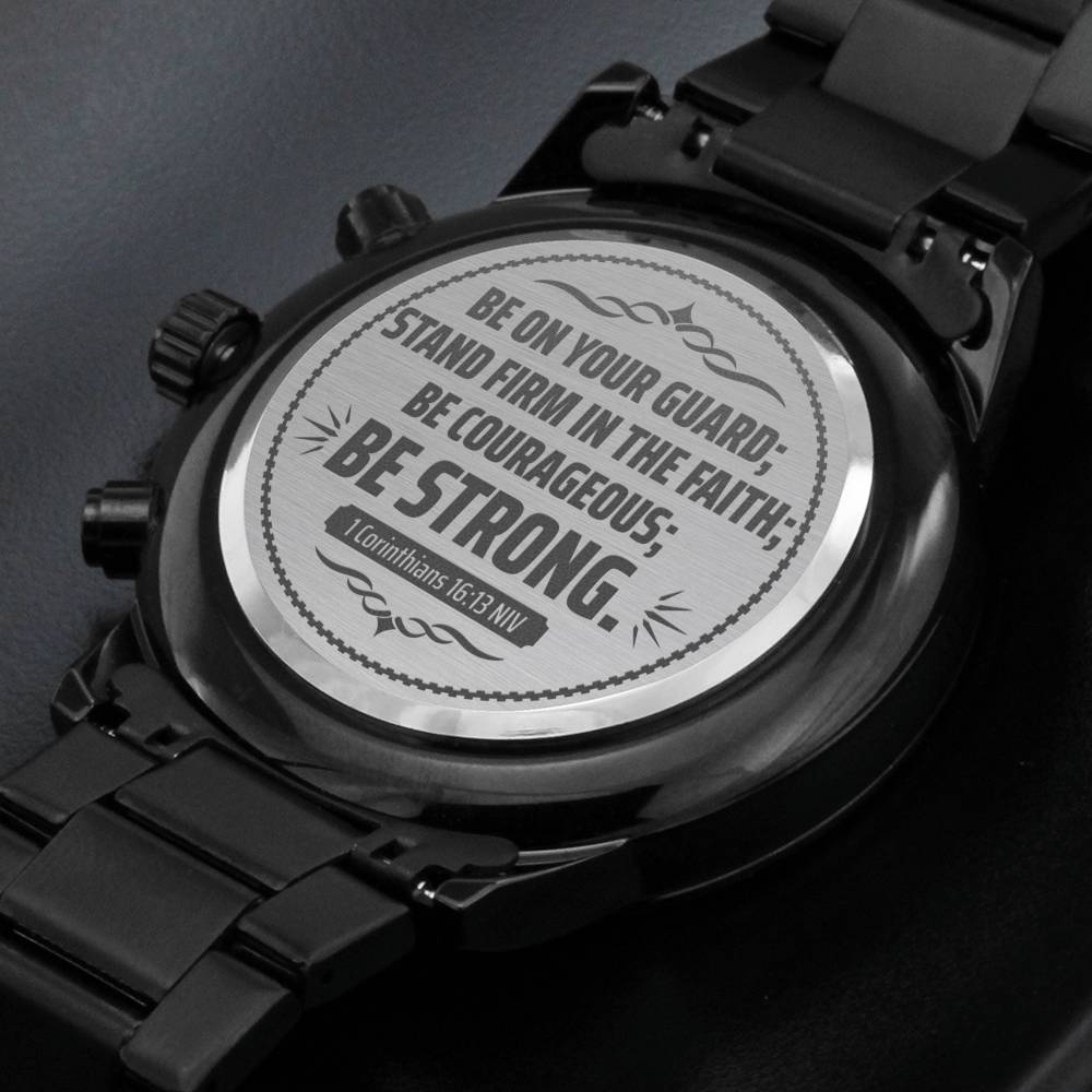 Men's Watch, Be on Your Guard, 1 Corinthians 16:13 NIV