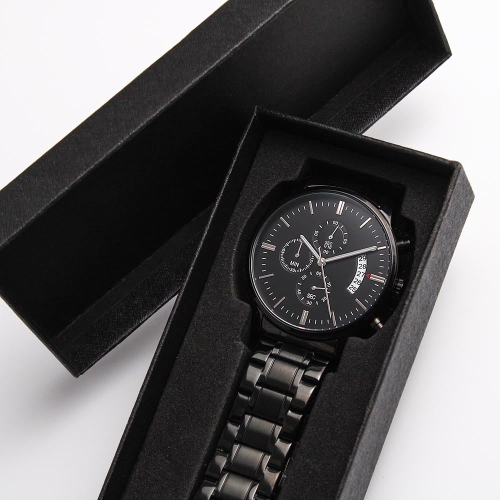 TO MY SON GOOD TIMES & BAD CHRONOGRAPH WATCH GIFT SET