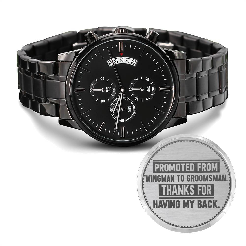 Groomsman, Promoted From Wingman to Groomsman, Men's Watch