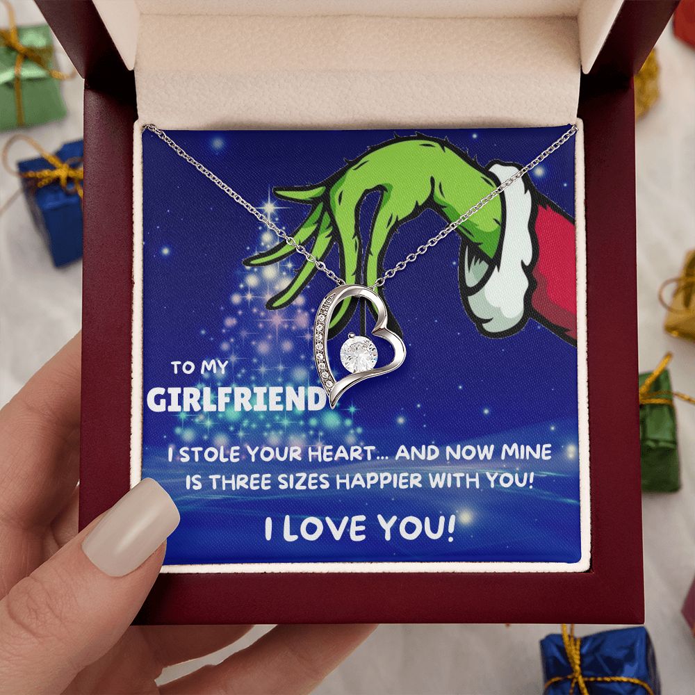 TO MY GIRLFRIEND FOREVER LOVE NECKLACE GIFT SET - GRINCH