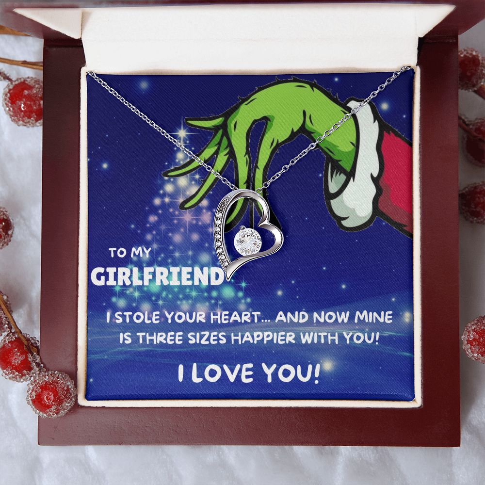 TO MY GIRLFRIEND FOREVER LOVE NECKLACE GIFT SET - GRINCH
