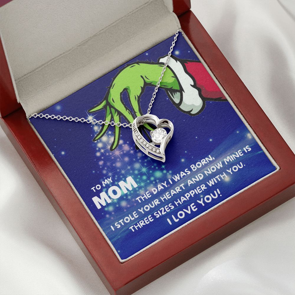 TO MY MOM FOREVER LOVE NECKLACE GIFT SET - GRINCH