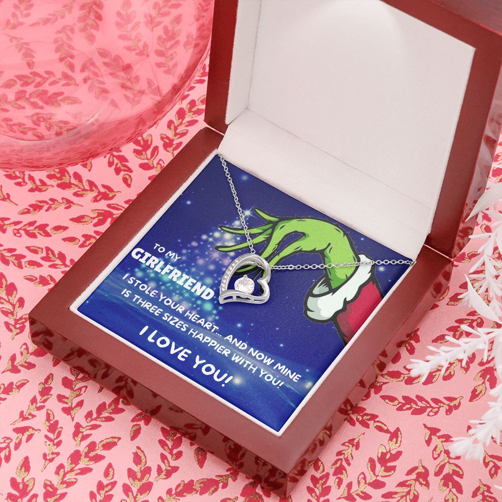 TO MY GIRLFRIEND FOREVER LOVE NECKLACE GIFT SET - GRINCH
