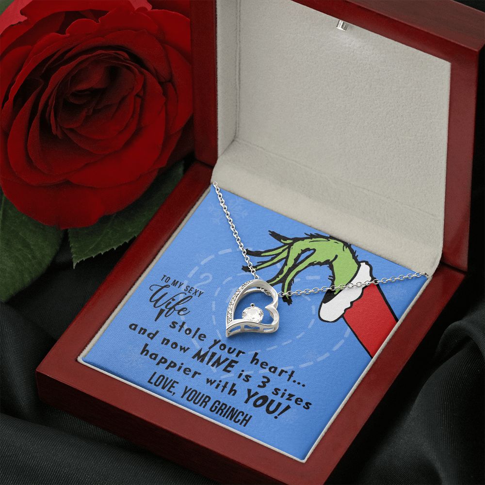 TO MY SEXY WIFE FOREVER LOVE NECKLACE GIFT SET - GRINCH