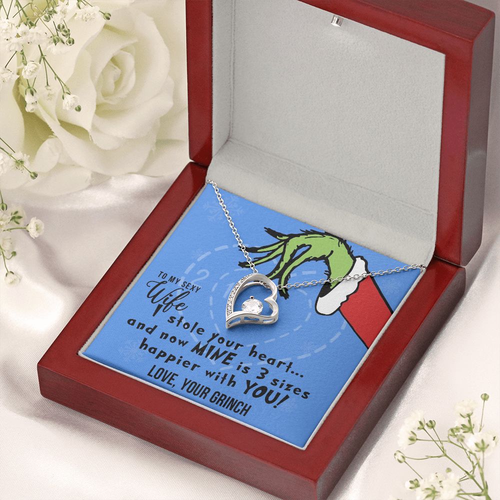 TO MY SEXY WIFE FOREVER LOVE NECKLACE GIFT SET - GRINCH