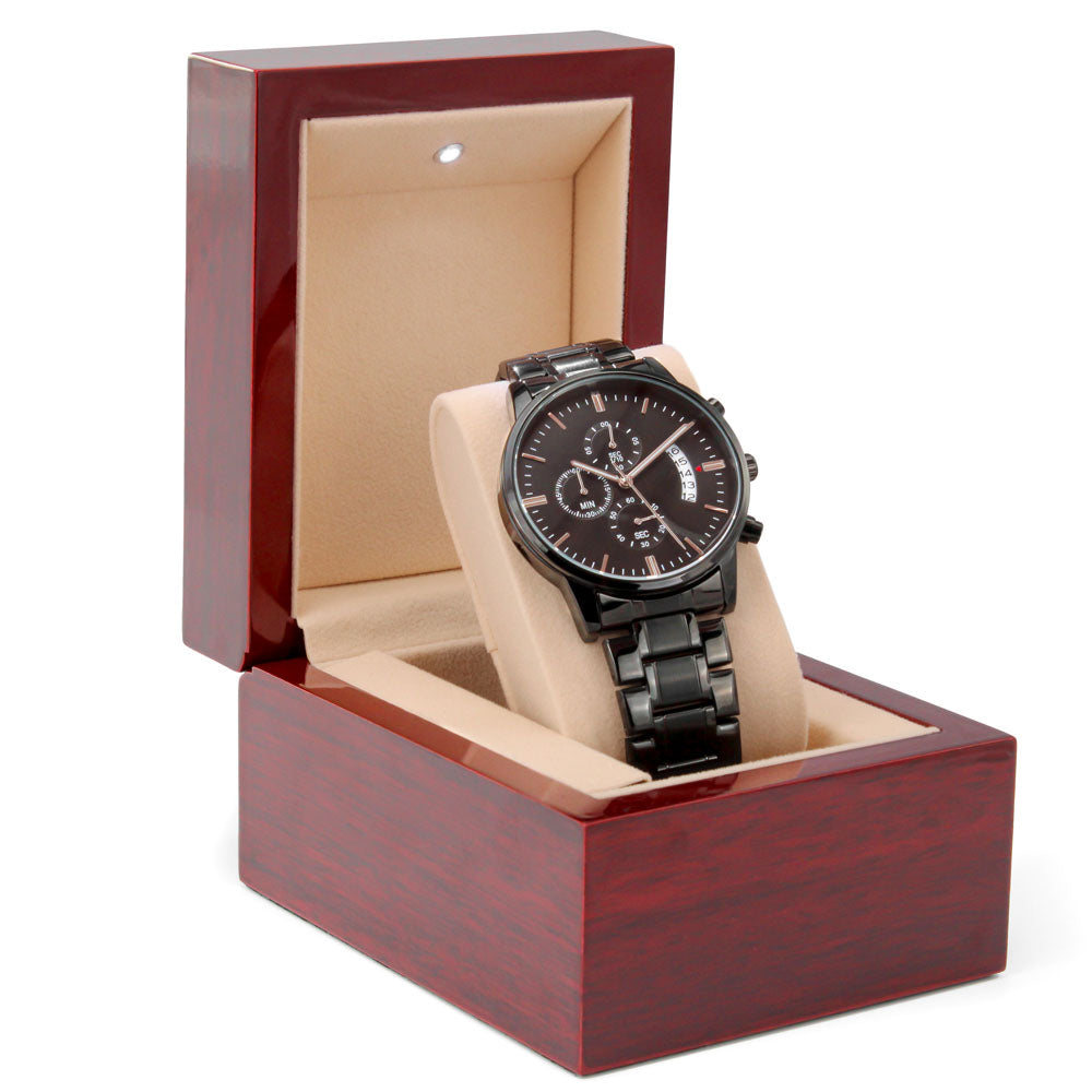 TO MY SON GOOD TIMES & BAD CHRONOGRAPH WATCH GIFT SET