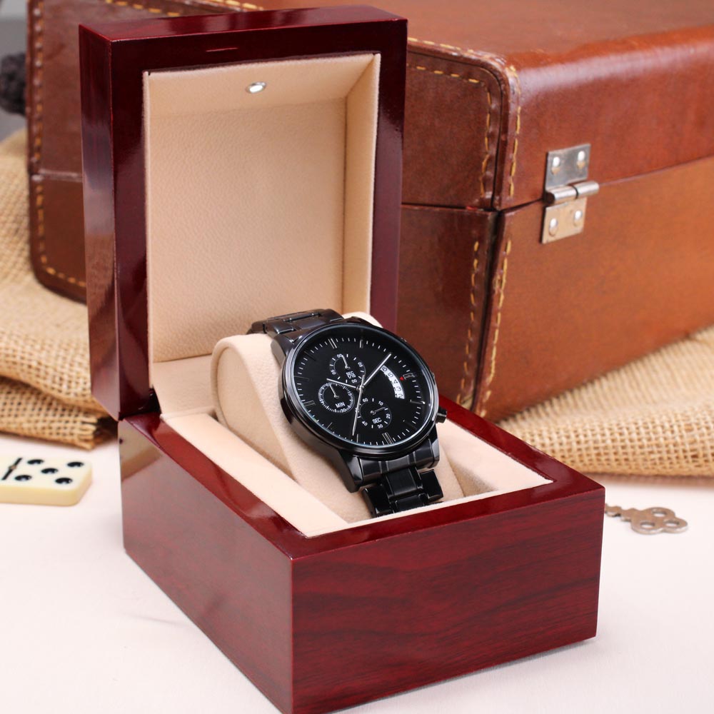 TO MY SON GOOD TIMES & BAD CHRONOGRAPH WATCH GIFT SET
