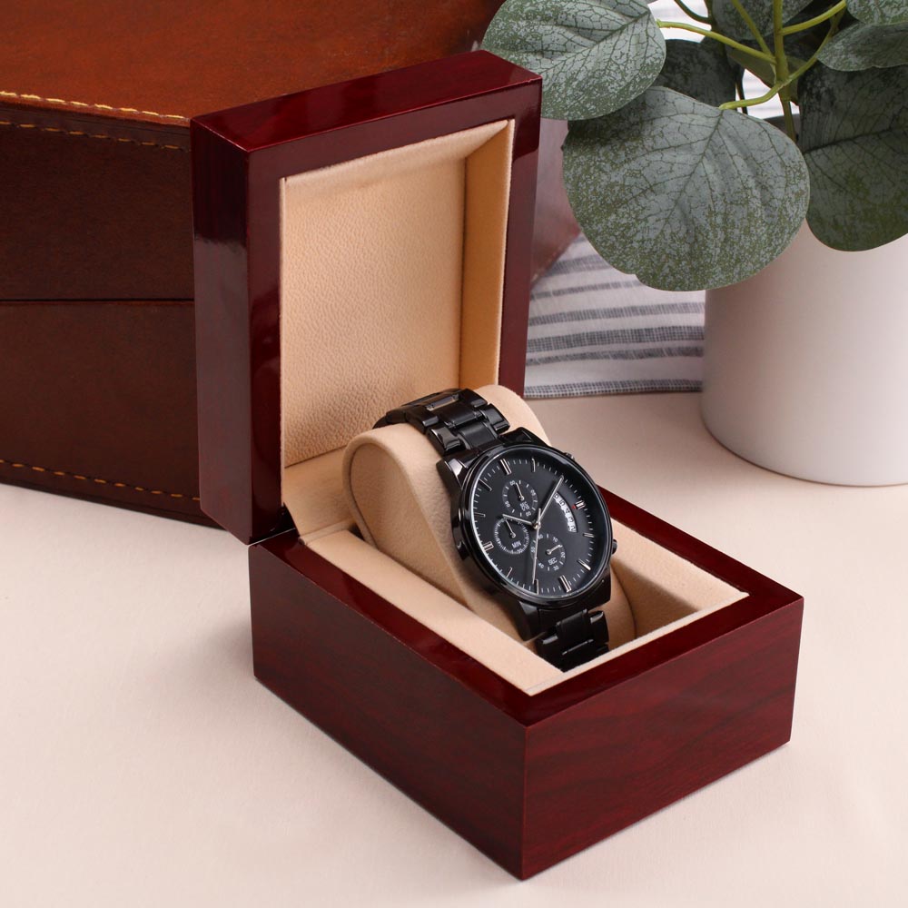 TO MY SON GOOD TIMES & BAD CHRONOGRAPH WATCH GIFT SET