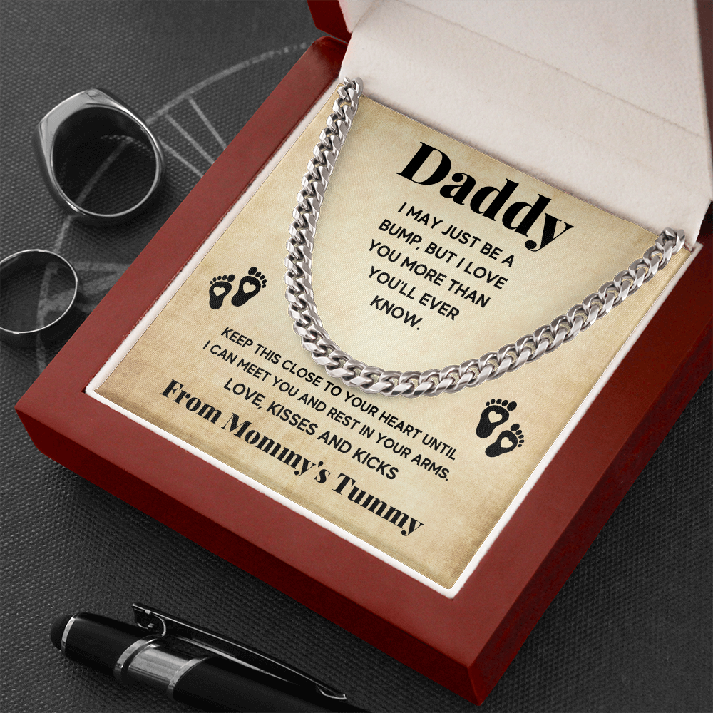 DADDY BUMP CUBAN LINK CHAIN NECKLACE GIFT SET