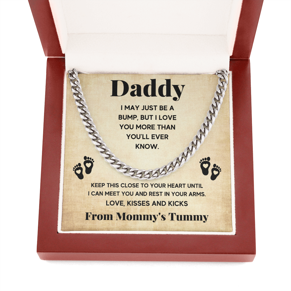 DADDY BUMP CUBAN LINK CHAIN NECKLACE GIFT SET